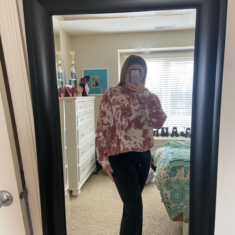 Pink Tie Dye Altr’d State Sweater
